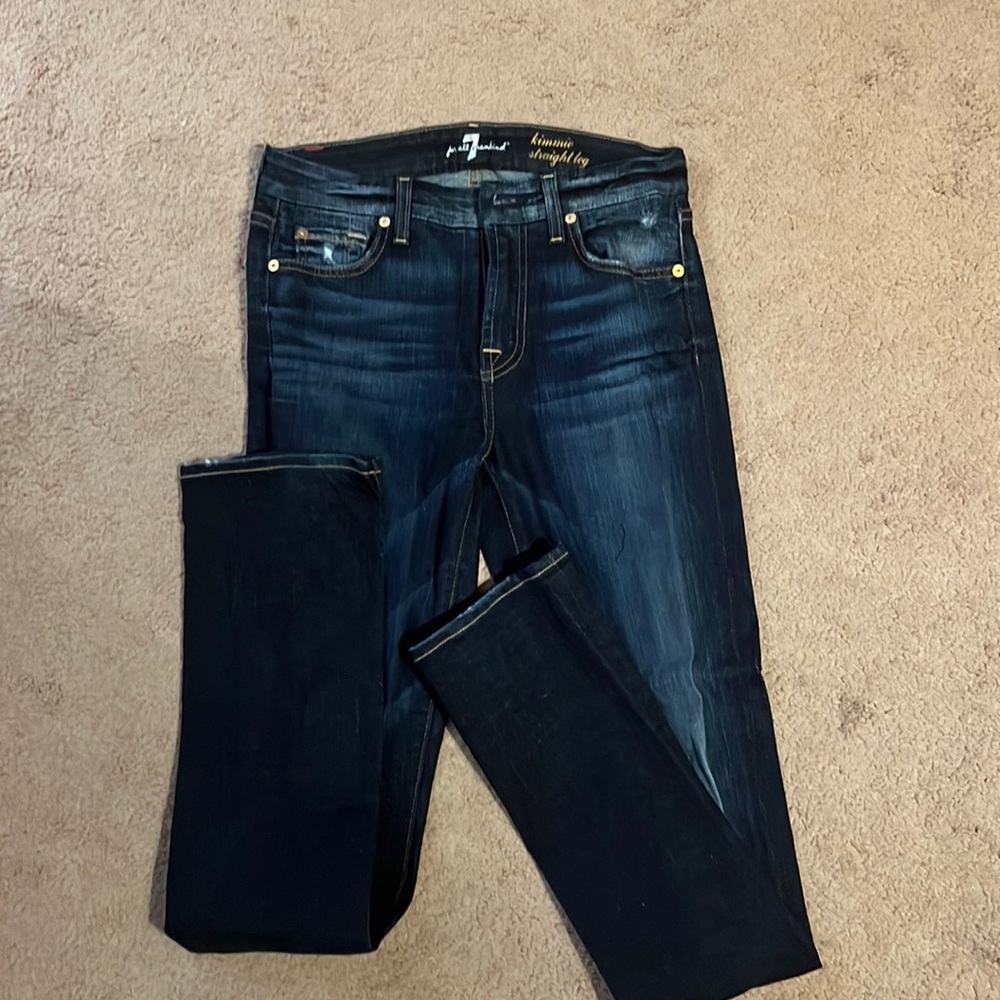 Seven for Mankind Kimmie straight leg jeans.